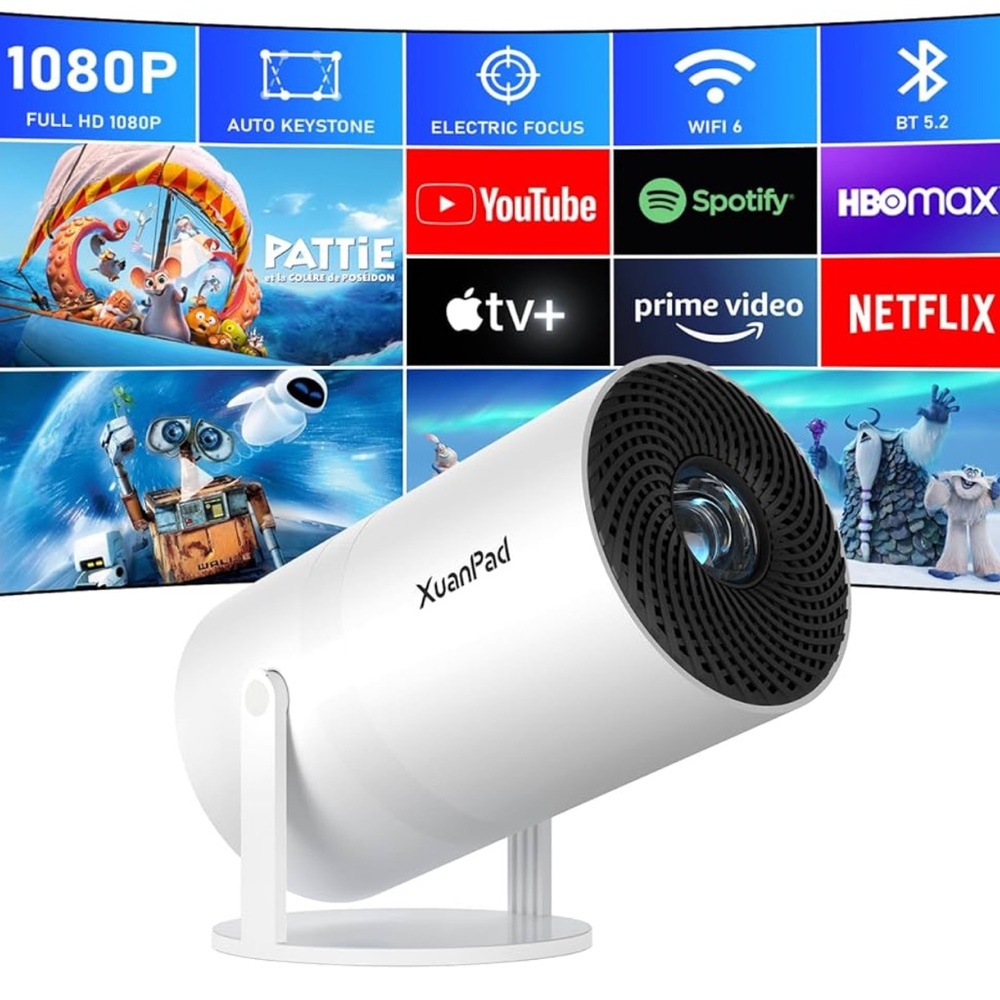 Portable Projector with WiFi & Bluetooth